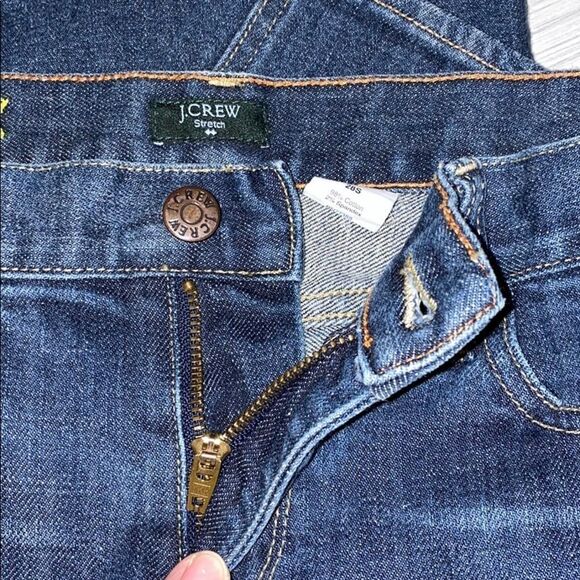 J Crew Matchstic Stretch Dark Wash Blue Jeans Size 28S - Picture 14 of 16